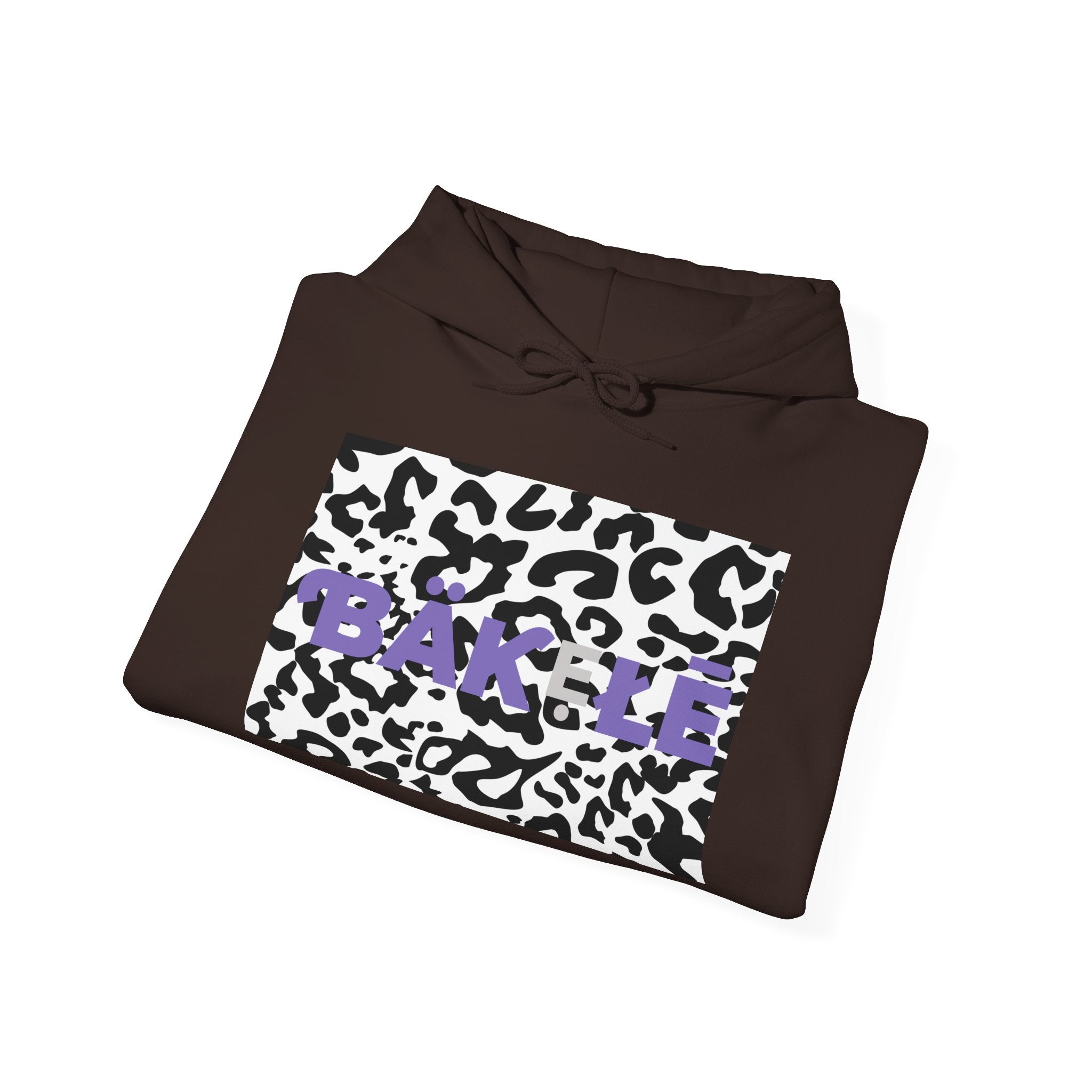 ƁÄƘẸŁĒ Apparel Black Leopard Hoodie