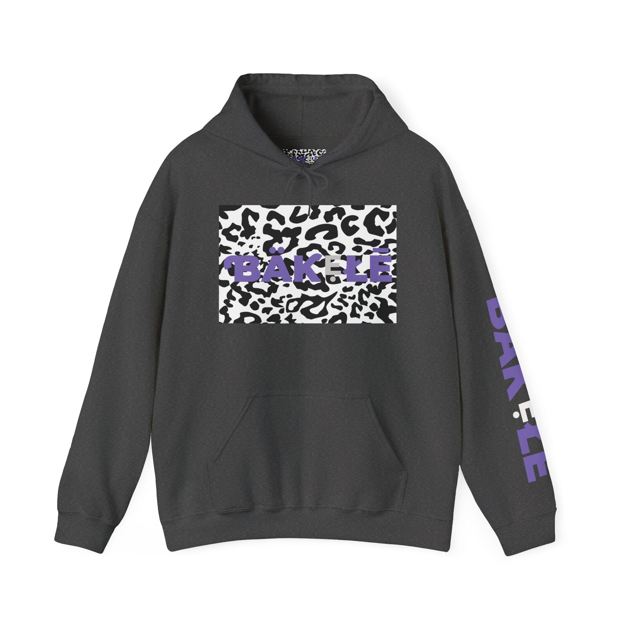 ƁÄƘẸŁĒ Apparel Black Leopard Hoodie