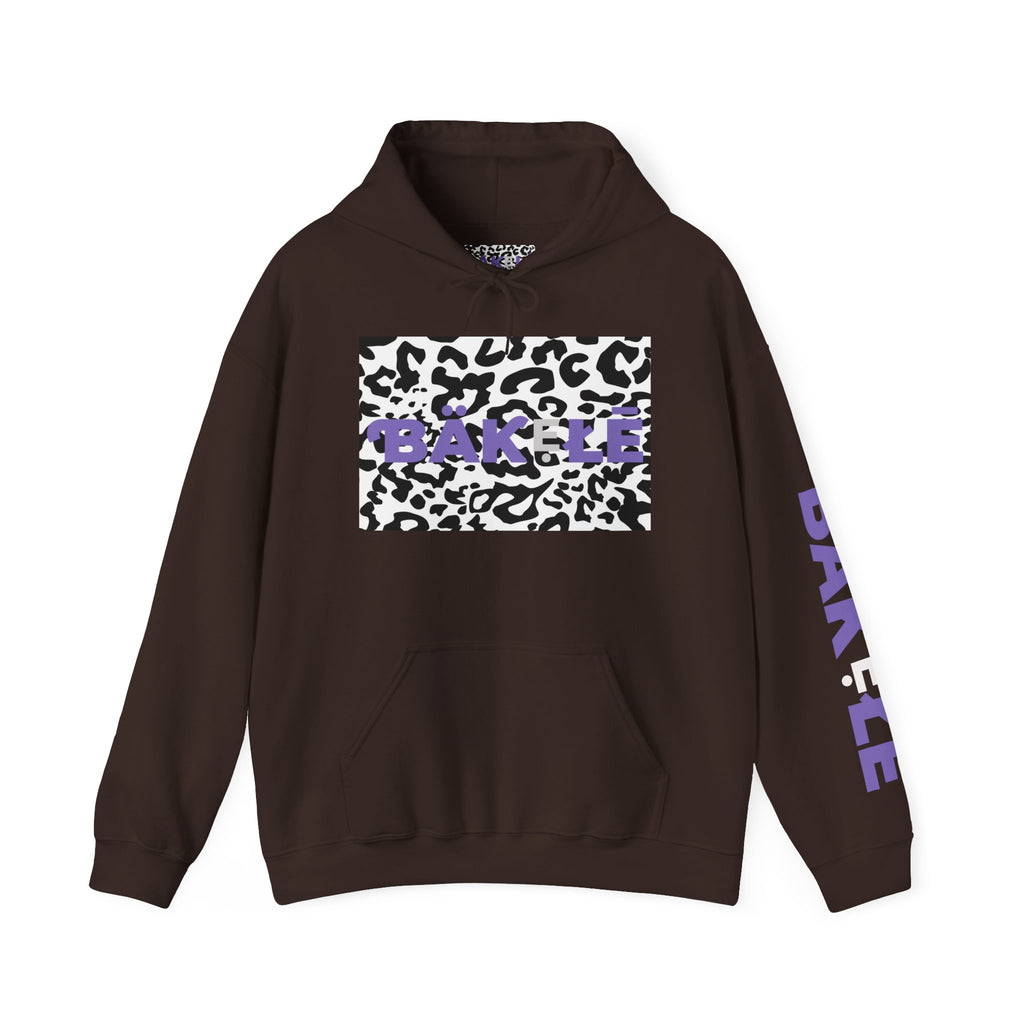 ƁÄƘẸŁĒ Apparel Black Leopard Hoodie