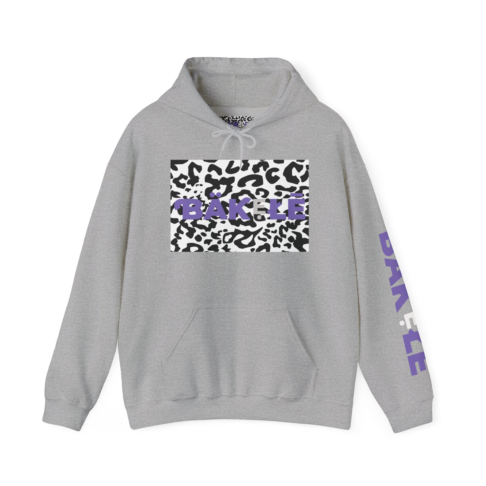 ƁÄƘẸŁĒ Apparel Black Leopard Hoodie