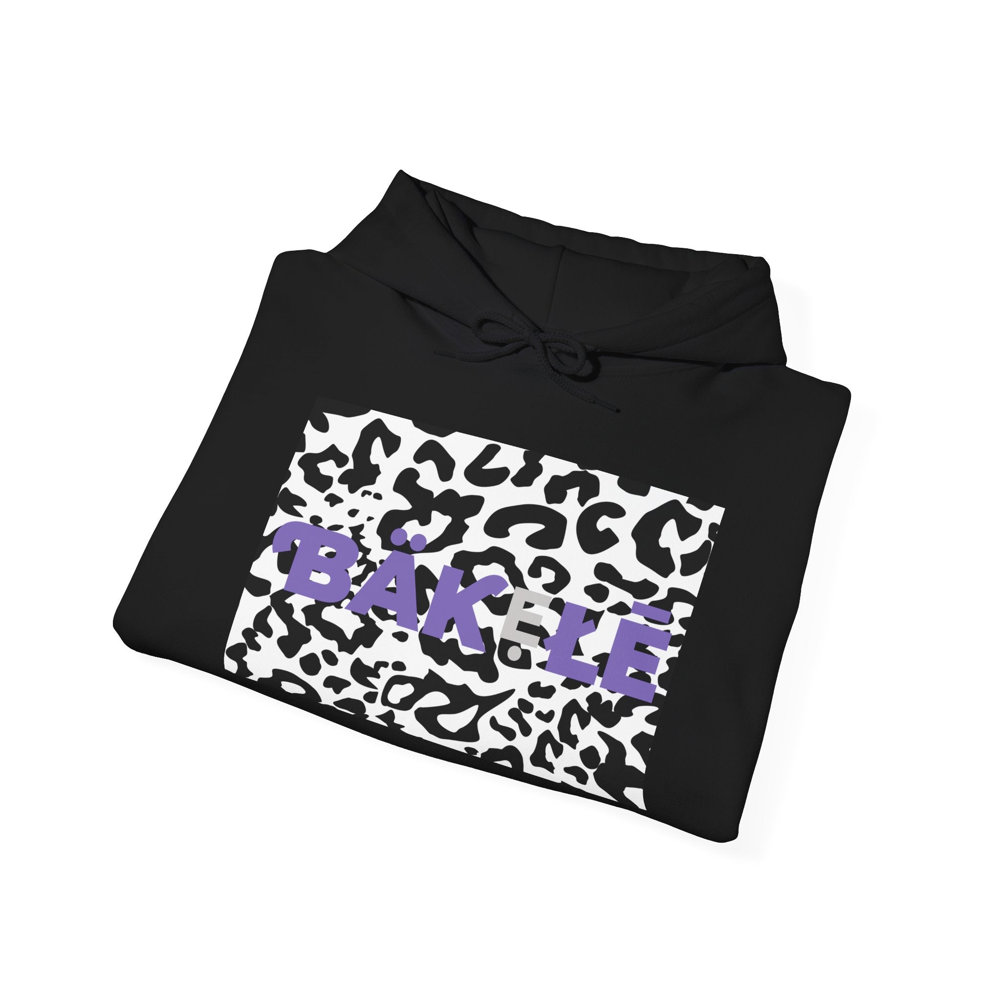 ƁÄƘẸŁĒ Apparel Black Leopard Hoodie