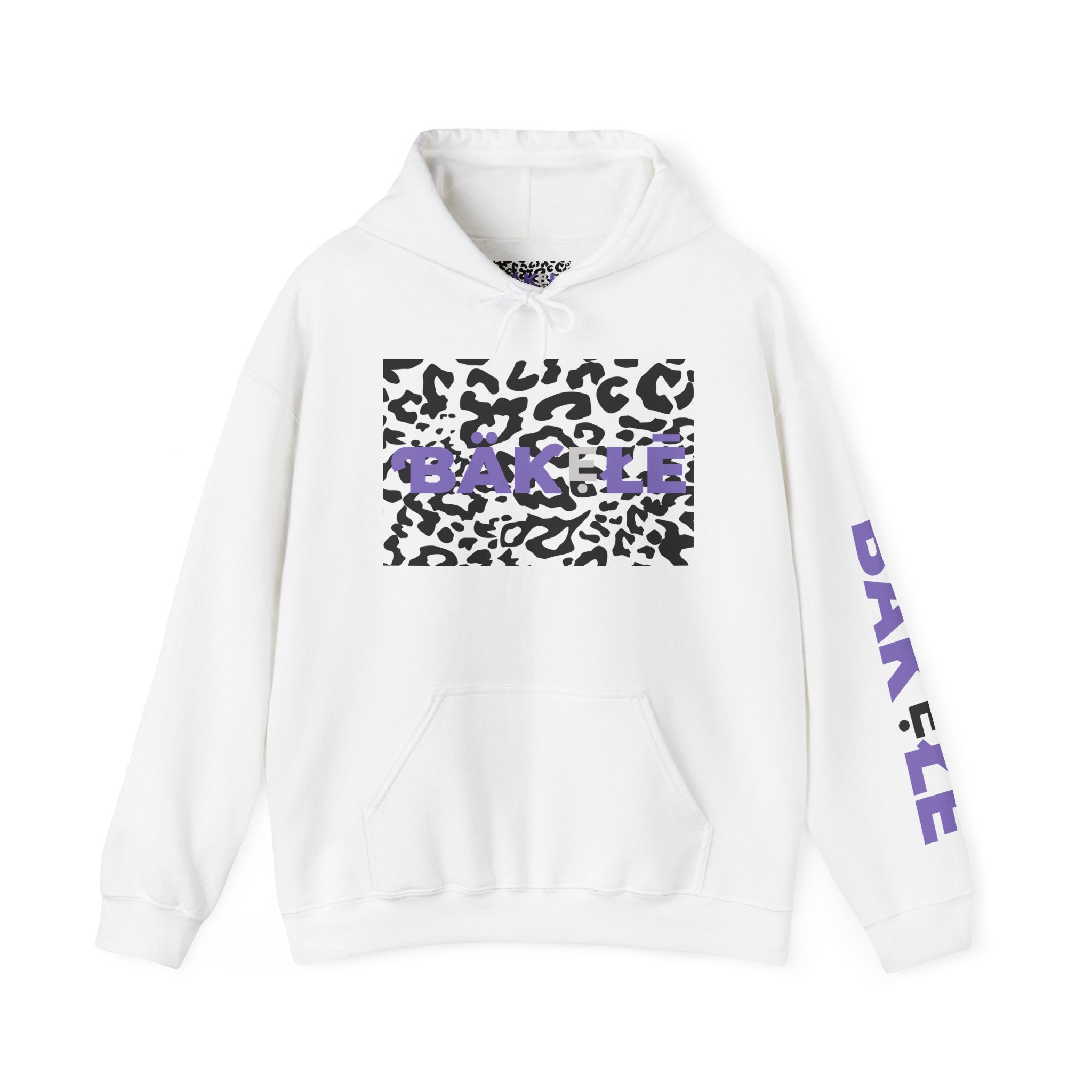 ƁÄƘẸŁĒ Apparel Black Leopard Hoodie